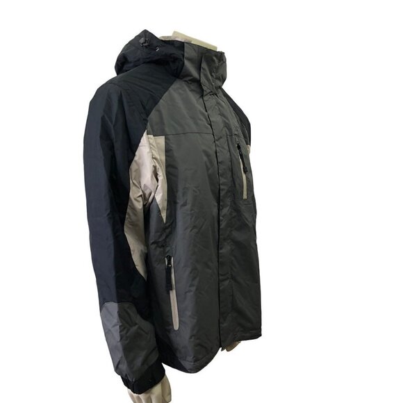 CHAPS MEN'S WATER RESISTANT FLEECE-LINED HOODED JACKET /COAT MD NWT - Picture 3 of 8